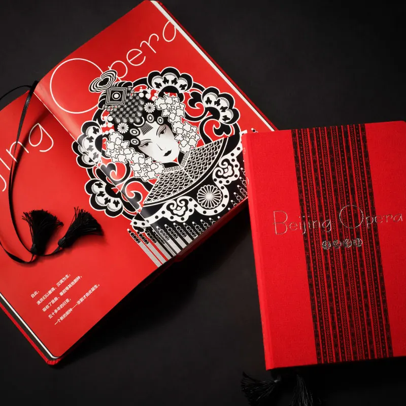 M& G подарок на год Канцелярский набор Пекинская опера Ограниченная серия поделок настроенная металлическая авторучка, чернила, блокнот в твердом переплете, Закладка