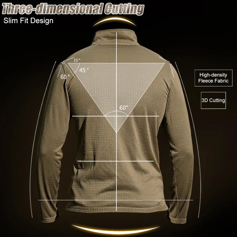 CQB Outdoor Sports Camping Tactical Military Men's Shirt Quick Dry Long Sleeve Fleece Clothes for Hiking Cycling|outdoor men shirt|outdoor