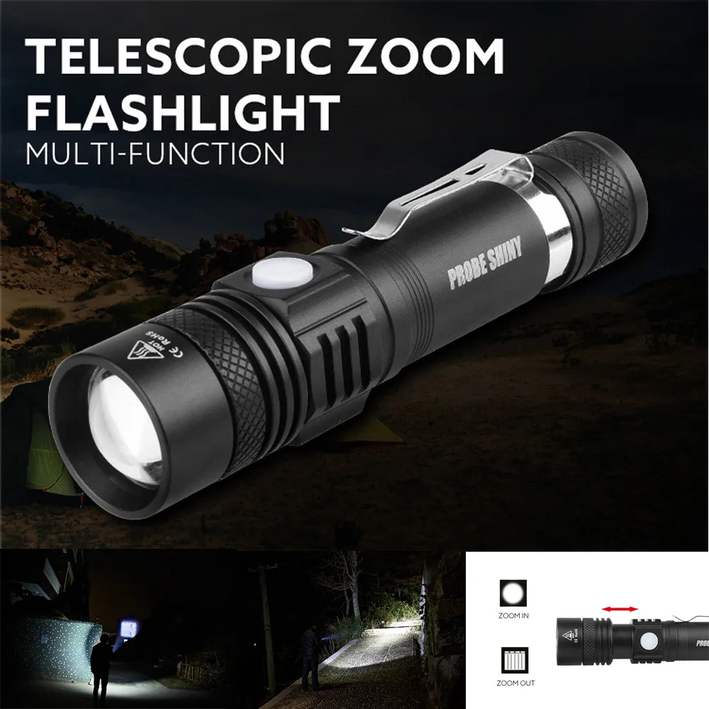 

Bicycle Accessories Bike Flashlight Headlamp Tactical Police 5000LM Zoom XM-L T6 LED 5Modes Flashlight Aluminum Torch