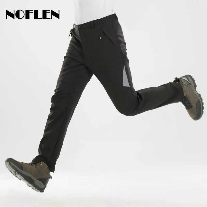 Noflen الشتاء الرجال سراويل للتسلق في الهواء الطلق الرحلات سوفتشيل النساء السراويل للماء صامد للريح الحرارية التخييم التزلج تسلق