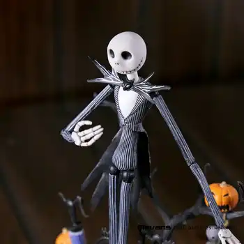 SCI-FI Revoltech Series NO.005 Jack Skellington The Nightmare Before Christmas PVC Action Figure Collectible Model Toy 18.5cm