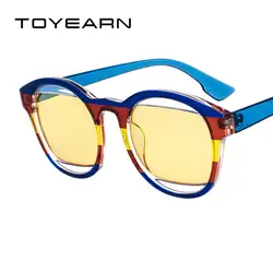 TOYEARN 2019 новые круглые Модные Винтажные Солнцезащитные очки женские/мужские брендовые дизайнерские три цвета оправа солнцезащитные
