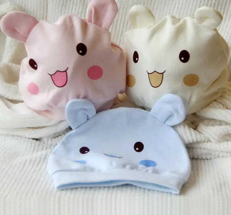 

Lovely New baby hat caps cartoon lovely cotton baby beanie boy girl infant toddler gorro bebe touca infantil
