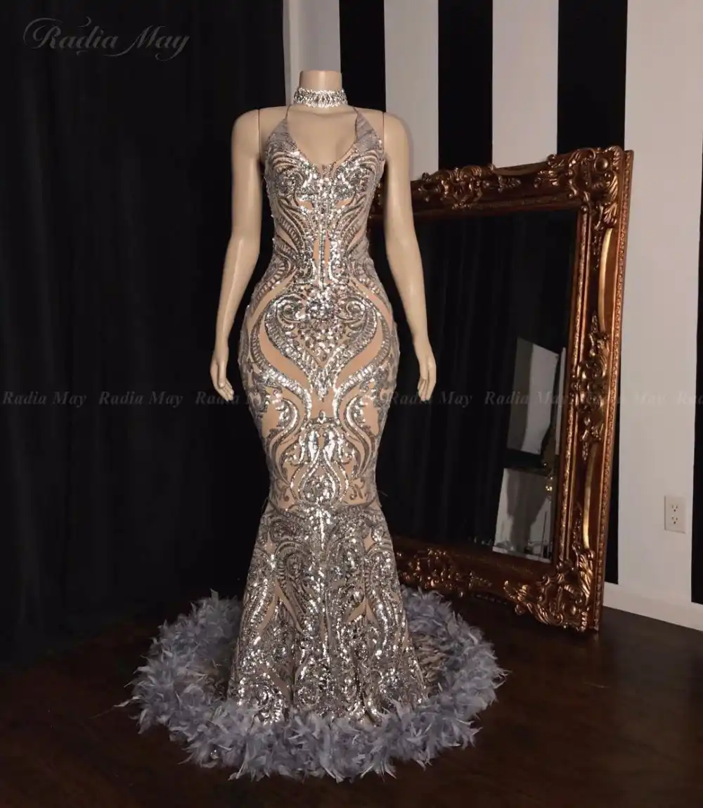 silver mermaid dress