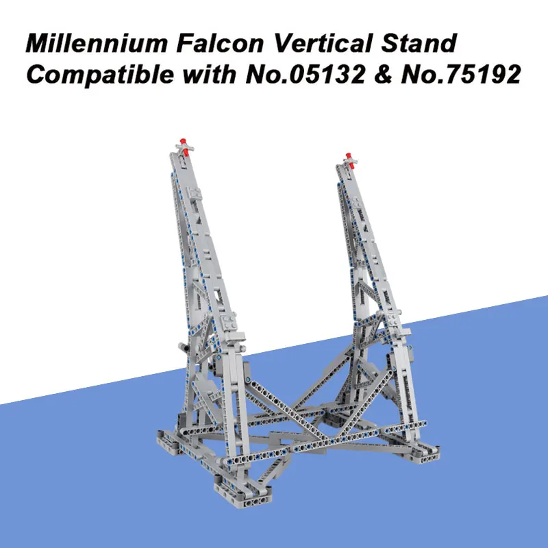 

MOC Millennium Falcon Vertical Display Stand Compatible with Ultimate Collector's Model No.05132 and No.75192 with Paper Manual