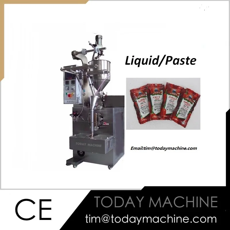 

Hot selling shampoo gel cosmetic 3 or 4 side seal pouch / sachet packaging machine plastic bag liquid sachet filling machine