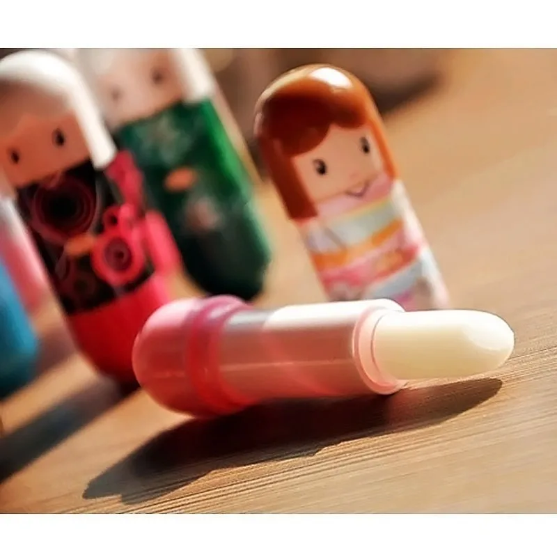 Lábios do Bebê Unidades Pacote Kawaii Quimono Bálsamo Labial 2020 Frutiy Sabor Lipbalm Bonito Boneca Estilo Hidratante Nutritivo 24 - 10 bonito boneca estilo bálsamo hidratante nutritivo