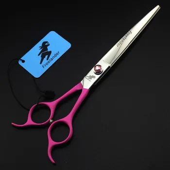 

7.5inch Curved Professional Stainless Steel Pet Shears Scissors Pets Dogs Grooming