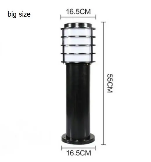 Садовый уличный фонарь супер яркий водонепроницаемый газон открытый свет газонная садовая лампа FG201 - Цвет: big size