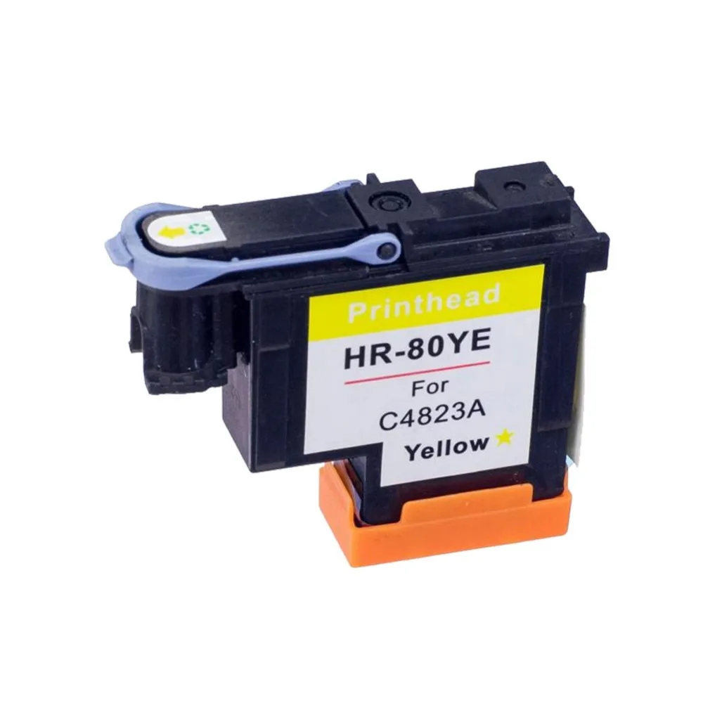 

YI LE CAI compatible Yellow C4823A printhead for HP80 Designjet 1000 1050c 1055 Ink Cartridge Head for hp 80 Cartridges