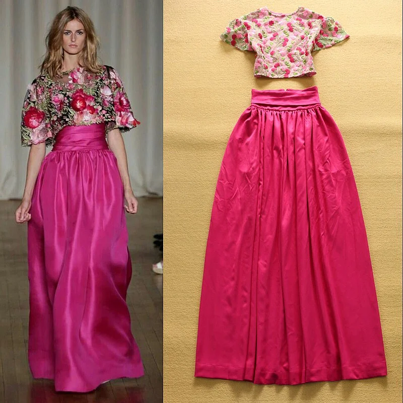 maxi skirt suits
