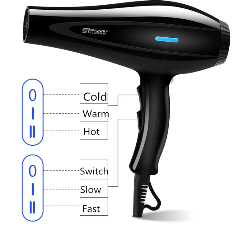 220 В фен для волос, воздушные насадки, диффузор, расческа, щетка для салона, бытовой фен, воздуходувка, инструменты для укладки волос, 43D