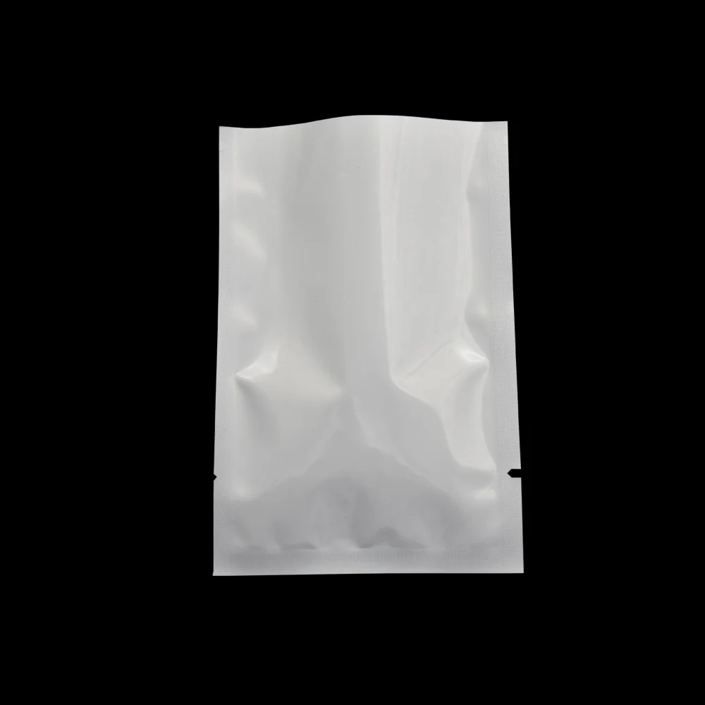 300pcs/lot 6*9cm Small Front Clear / White Plastic Open Top Bag Heat Sealable Translucent Food Grade Plastic Vacuum Poly Bags 6