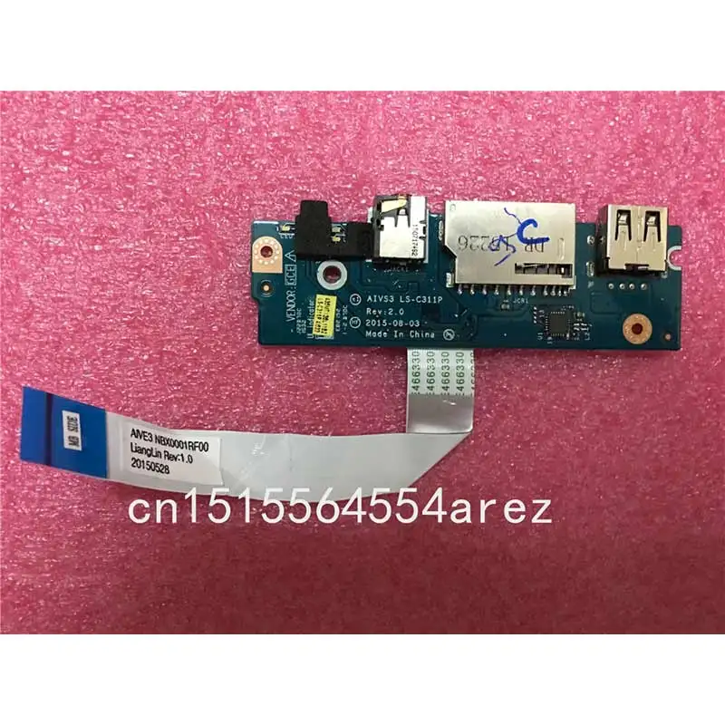 Original FOR LENOVO U31 U31 70 USB Audio Headphone Jack SD Card Reader