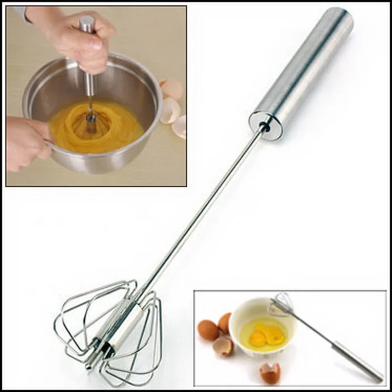 by DHL or EMS 50 pcs Stainless Steel egg Beaters Whisk Turbo Handheld