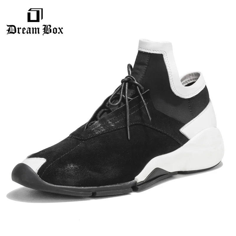 

Dreambox 2017 winter leisure sports shoes in Korean street wind to help tie leather shoes retro male