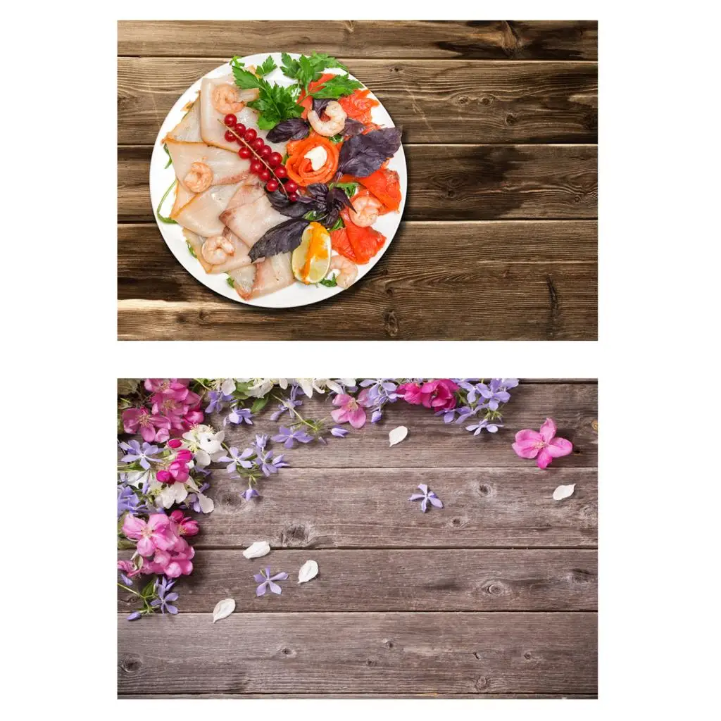 HUAYI 83x55 см двухсторонняя деревянная доска фон для фотосъемки деревянный пол