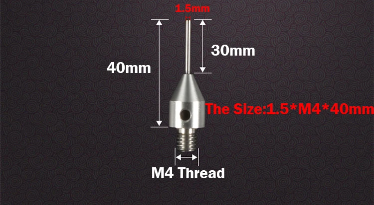 1 мм, 1,5 мм, 2 мм, диаметр M4, резьба 20 мм, 30 мм, 40 мм, длина, Вольфрамовая сталь, 3d-измерительный прибор, измерительный станок, измерительный прибор, CMM зонд - Цвет: 6