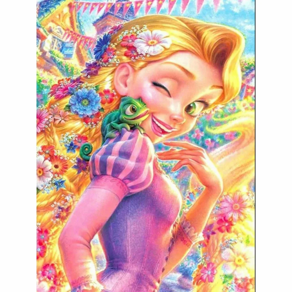 2018 Needlework Patterns Rhinestone Home decor DIY 5D Diamond Painting Anime beauty Cross Stitch Mosaic diamond embroidery gift | Дом и сад