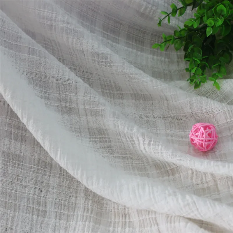 

Cotton Crepe Jacquard Fabric and Cloth White Striped Summer Cloth Sen Department of Pastoral Area