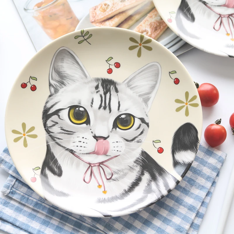 

MPK Pet Store Cat Design Plate, Great Choice as a Christmas Gift