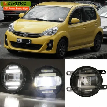 

eeMrke Xenon White High Power 2in1 LED DRL Projector Fog Lamp With Lens For Perodua Myvi 2011-2014