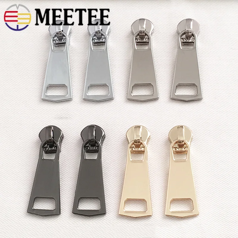 

5Pcs Zipper Sliders For 8# Metal Zippers Clothes Zipper Head Zip Repair Kits Replacement Zip Slider Tools DIY Sewing Accessories