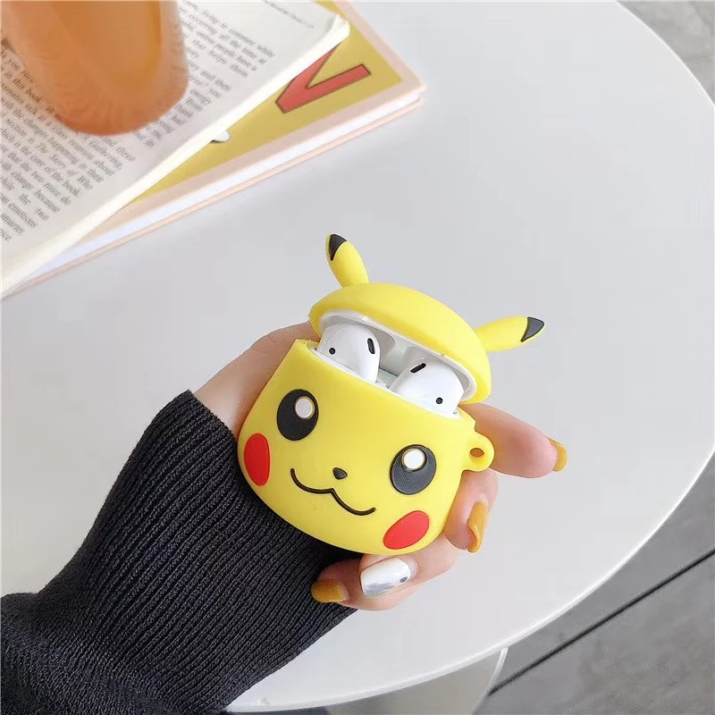 For Apple AirPods Silicone Charging Headphones Cases 3D Cartoon Wireless Bluetooth Earphone Case For Airpods Protective Cover - Цвет: 50