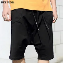 REPPUNK хип-хоп мужские шорты Лето новые модные повседневные брюки до колена камуфляжные уличные мужские эластичные свободные шорты