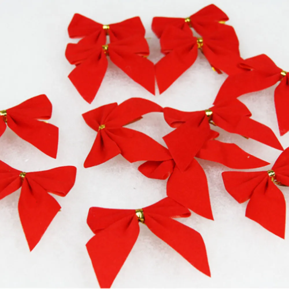 12PCS/Set Polyester Christmas decoration bows Christmas Ornament