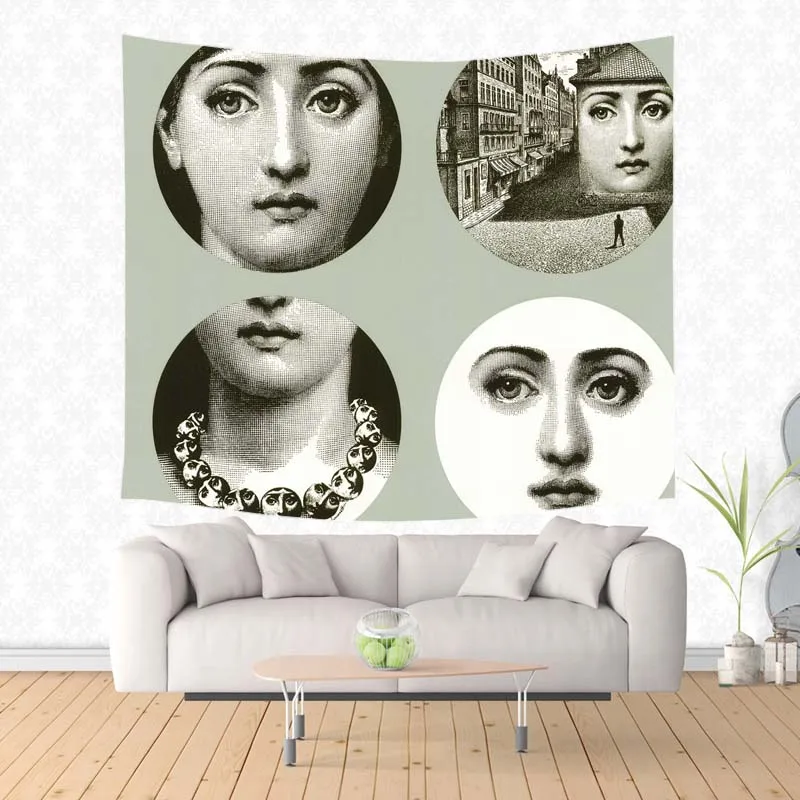 Rosenthal Piero fornasetti рабочий настенный гобелен домашний декор полотенце пляжное Пикник пледы Ковер На Заказ одеяло Прямая