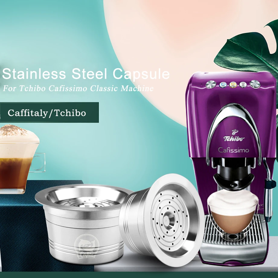 ICafilas эко нержавеющая сталь многоразового использования cafessimo Классический(B) кофе капсулы Многоразовые Фильтр для Caffitaly& Tchibo Mahcine