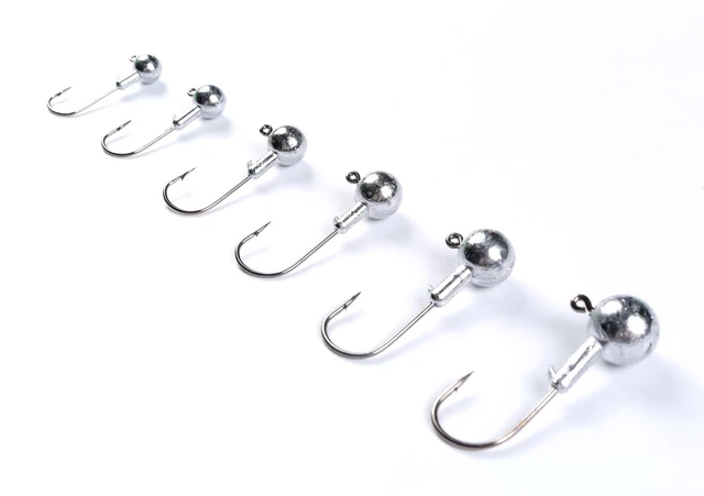 50 Pack Crappie-Jigs-Heads-Kit Panfish Fishing Jigs Lead Head Jig Hook