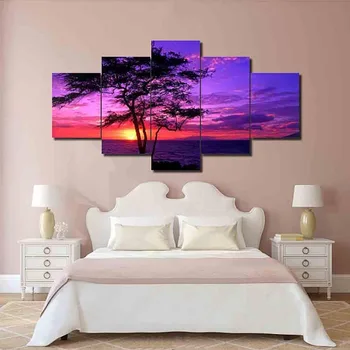 

5pcs DIY Diamond Fresh Scenery Sunset Seascape Painting Cross Stitch Picture 5d Embroidery Mosaic New Year Decoration Gift