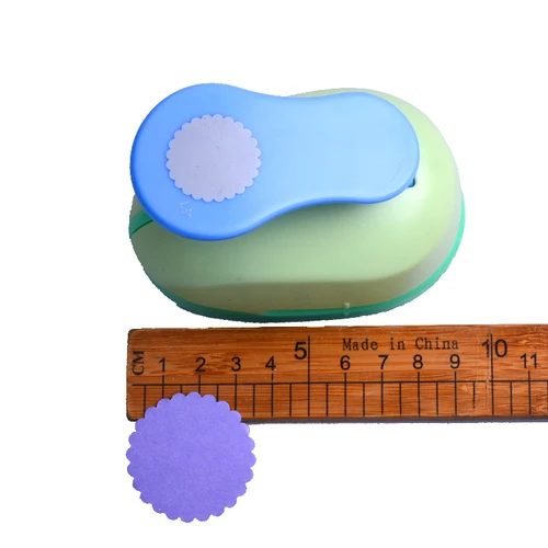 35 мм большой размер тиснение устройство для детей ручной работы игрушки ремесло дырокол для скрапбукинга инструменты цветок удары перфорации De Papel - Цвет: wavy circle