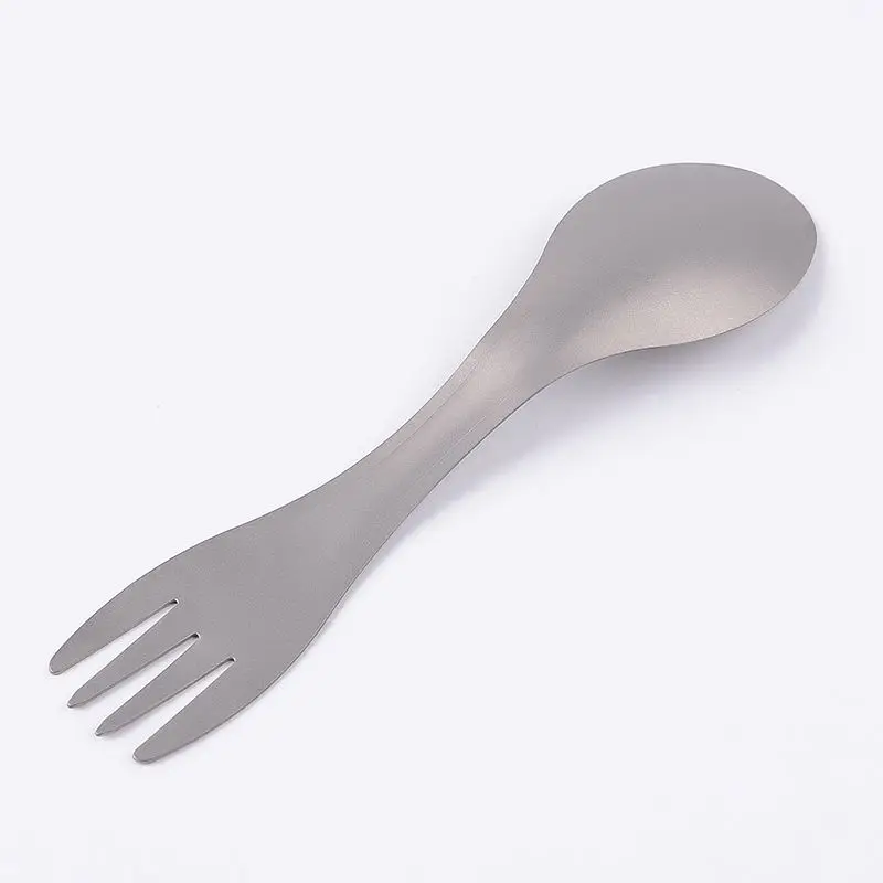 Чистый титан Открытый Кемпинг Пикник Туризм рюкзак для посуды Spork Ложка Вилка