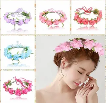 

10 BLESSING Women Girl Fashion Garlan Flower Wreath Crown Headband Hairband
