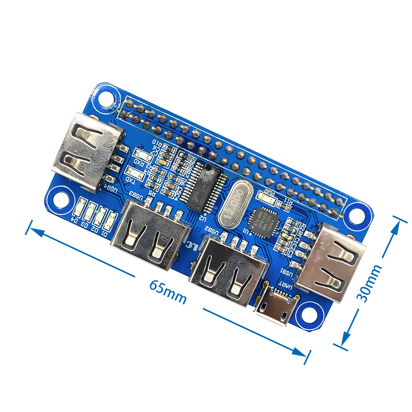 4 порта USB HDMI хаб шапка для Raspberry Pi 3/2/Zero W Плата расширения USB к UART для последовательной отладки совместима с USB