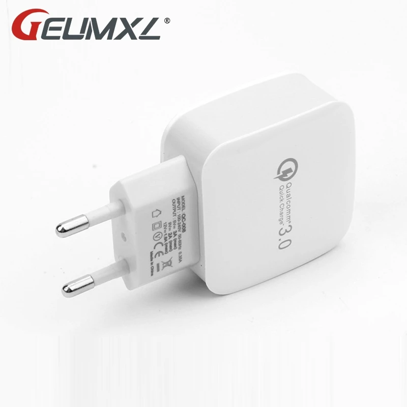 

18W Quick Charge 3.0 EU/US 5V 3A Smart Travel USB Charger Adapter Mobile Phone Charger for iPhone Samsung Xiaomi Huawei