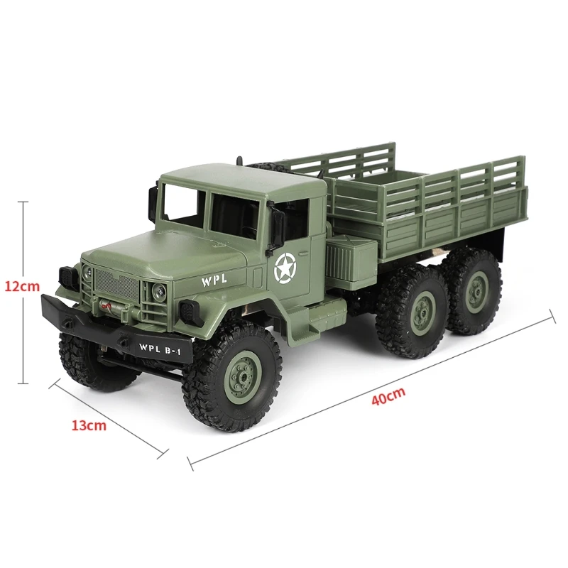 WPL B16 RC военный комплект с грузовиком 4WD 1/16 off-road-обходчик игрушечных автомобилей для мальчиков DIY