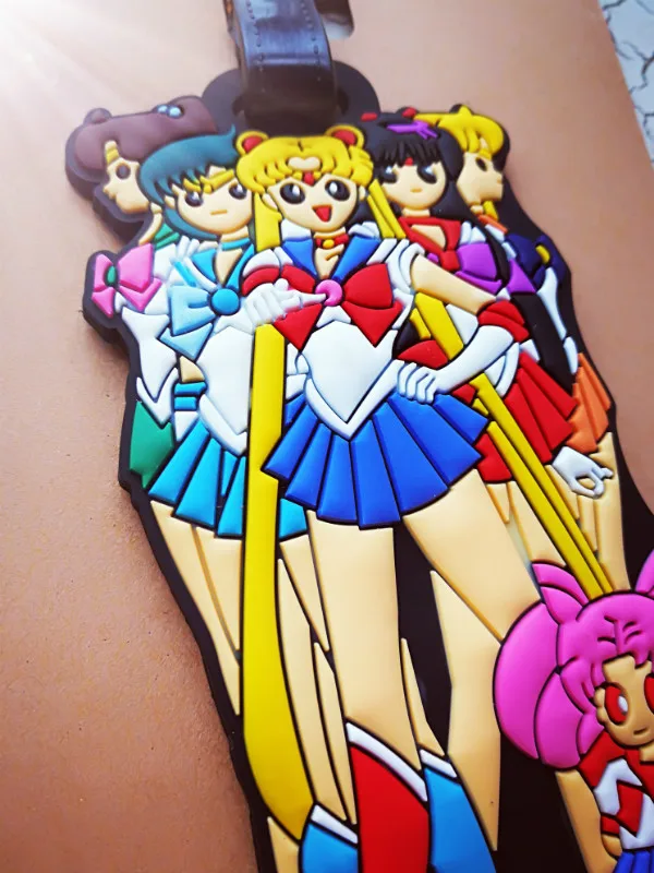 sailor moon luggage tag