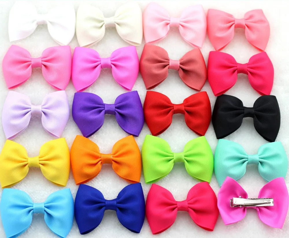 

20Pcs/lot Wide Ribbon Mom and Daughter Hairbow Grosgrain Bow with Alligator clip Baby Girls Hairpin Children Hair accessories