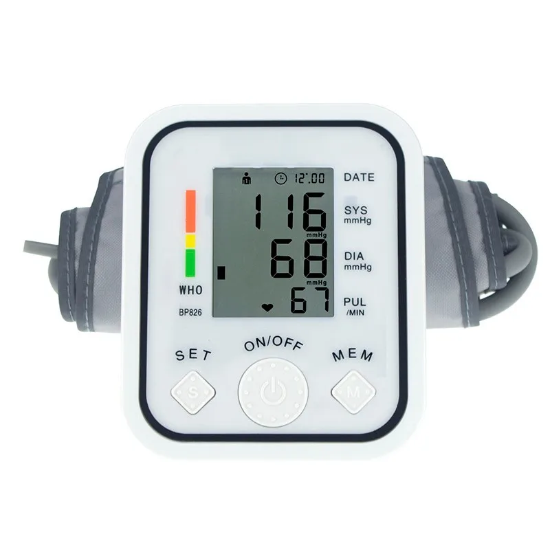 arm cuff Digital Upper Arm Blood Pressure meter Heart Beat Meter Machine Tonometer