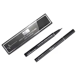 1 шт Водонепроницаемый карандаш для глаз Длительное Черный Eye Liner Pen тонких линий быстрый сухой макияж косметика для Для женщин