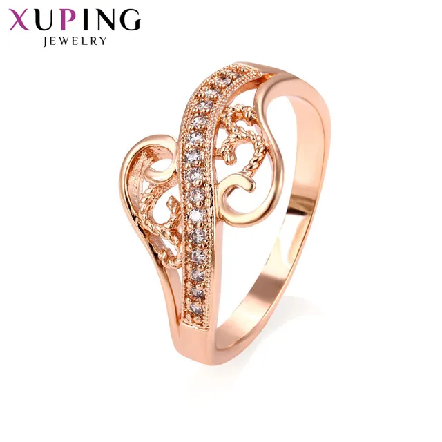 Xuping Luxury Elegant Rings Charm Style Rose Gold Color Plated Ring for Girl Wom Xuping Luxury Elegant Rings Charm Style Rose Gold Color Plated Ring for Girl Wom