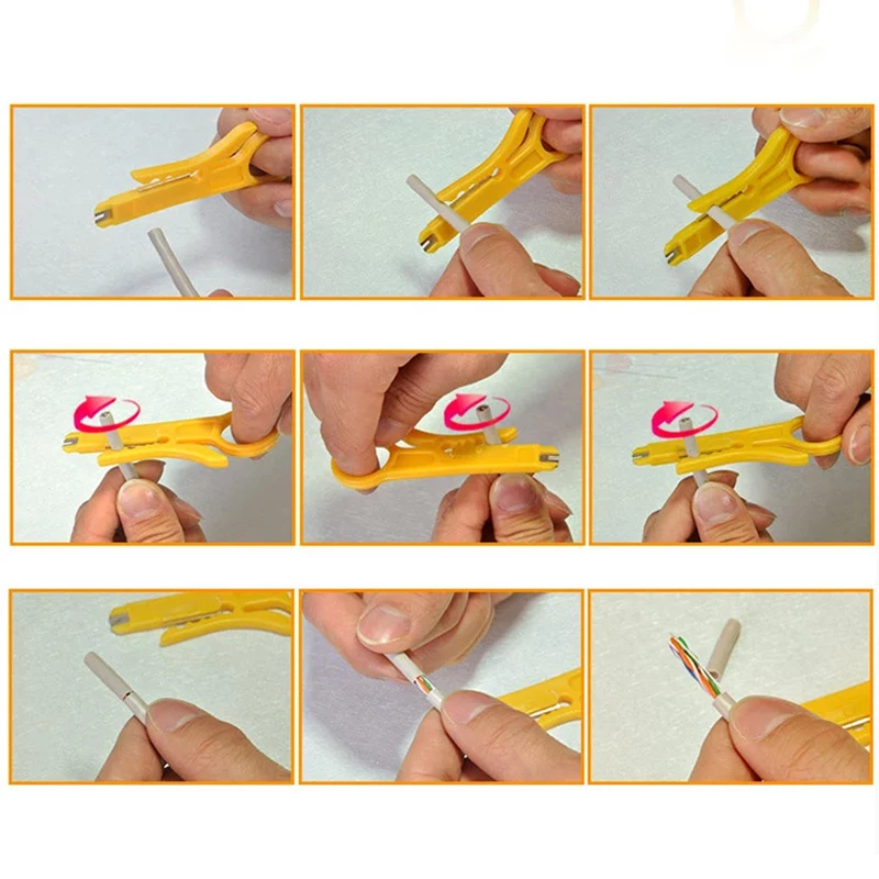 Best-Price-Mini-Strippers-Network-Cable-Plier-Yellow-UTP-STP-Cable-Cutter-Telephone-Wire-Stripper-Free (2)