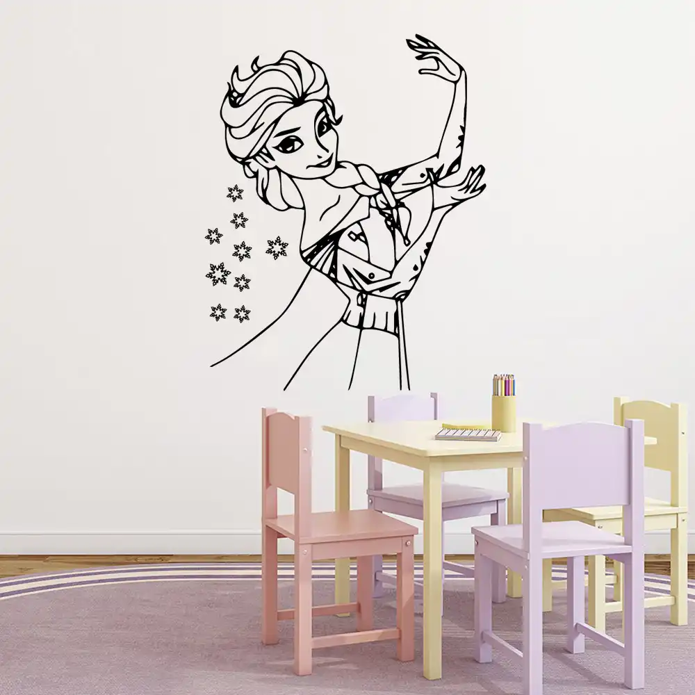 Cartoon Let It Go Frozen Wall Sticker Wall Stickers Diy Wallpaper Living Room Children Room Nordic Style Home Decoration