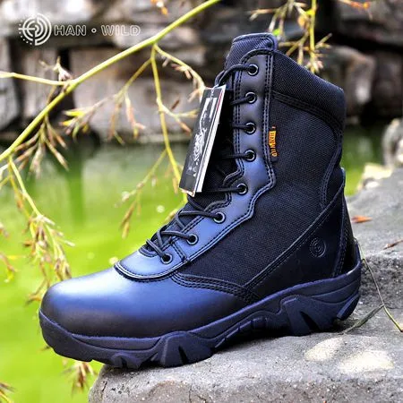 

Men Military Tactical Boots Desert Combat Outdoor bot Army Hiking Travel Botas Leather Autumn Ankle Boots spring and autum boots