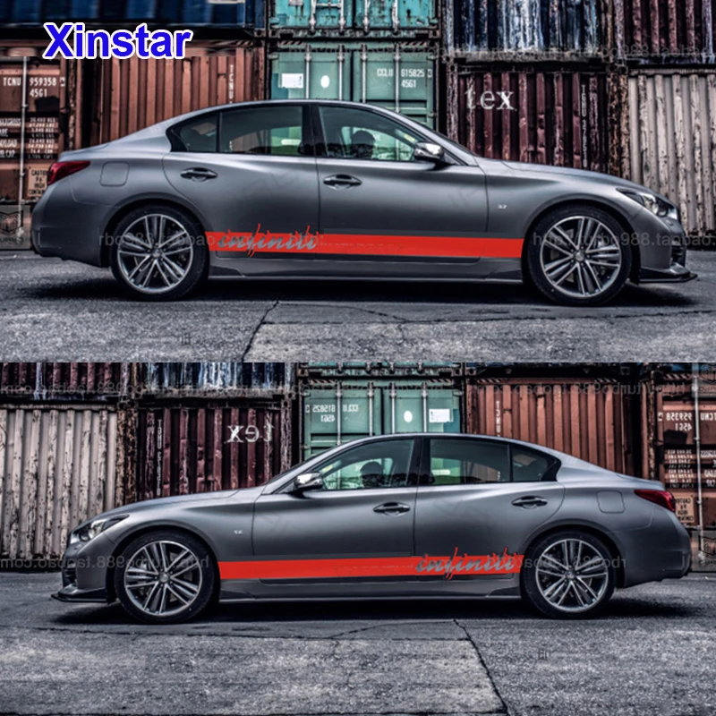 Автомобильная боковая наклейка 2 шт./лот для infiniti Q50 Q60 Q70 QX50 QX60 QX70 GX25 GX G35 G37 G20