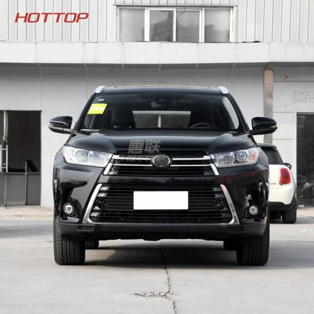 УГЛЕРОДНЫЙ черный подлокотник декоративная накладка наклейка для Toyota Highlander стайлинга автомобилей